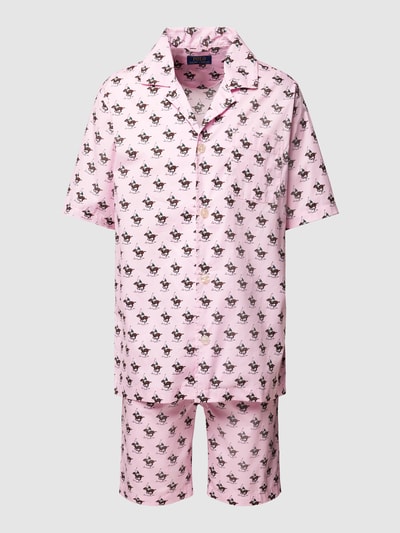 Polo Ralph Lauren Underwear Pyjama mit Allover-Logo-Muster Black 1
