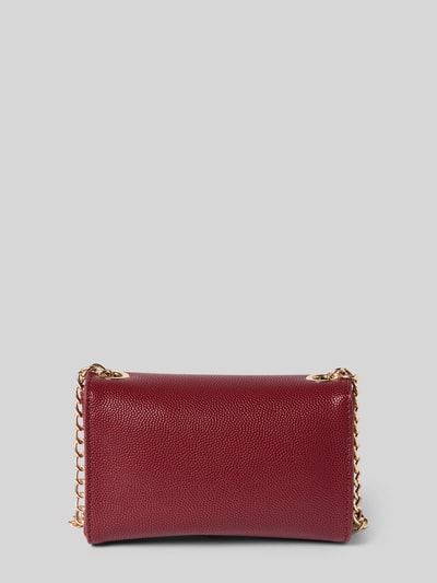 VALENTINO BAGS Clutch in leerlook met logo-applicatie, model 'Divina' Bordeaux - 3