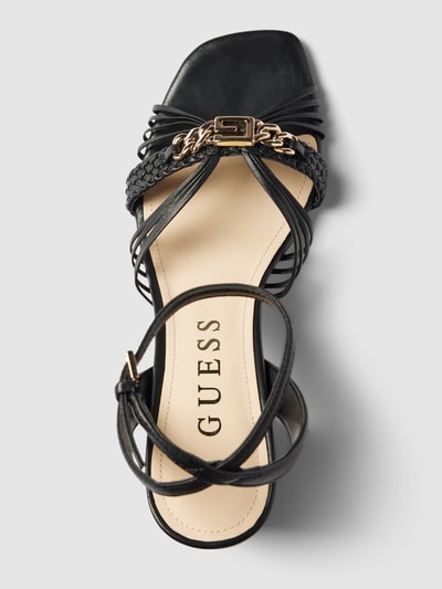 Guess High heels met labeldetail, model 'KEELAN' Zwart - 3