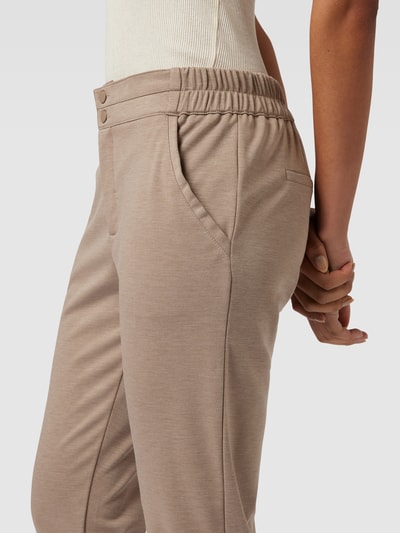 FREE/QUENT Stoffhose mit Reißverschluss Modell 'ANNI' Taupe Melange 3