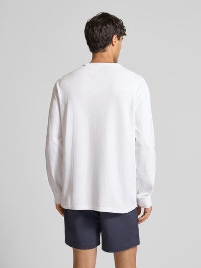 Polo Ralph Lauren Classic Fit Longsleeve mit Label-Stitching Weiss 5