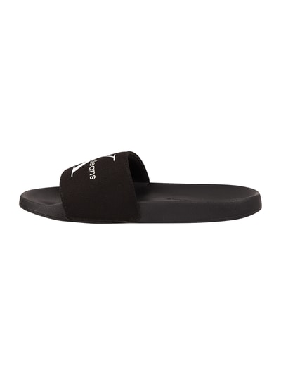 Calvin Klein Jeans Slides mit Label-Print Black 3