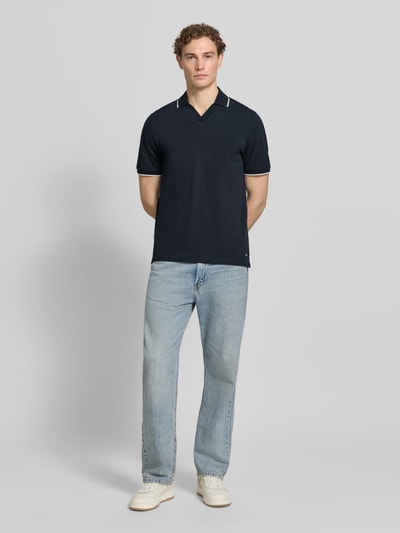 s.Oliver RED LABEL Regular Fit Poloshirt aus reiner Baumwolle Marine 1