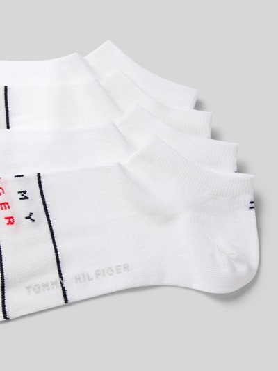 Tommy Hilfiger Sneakersokken in een set van 4 paar Wit - 2