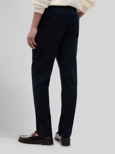 Tommy Hilfiger Tapered Chino aus Leinen-Mix mit Tunnelzug Modell 'HARLEM' Marine 5