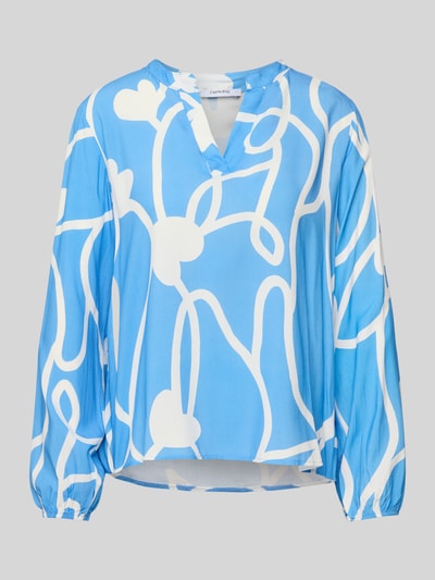 ZABAIONE Regular Fit Bluse mit Tunikakragen Modell 'Jo44a' Ocean 2