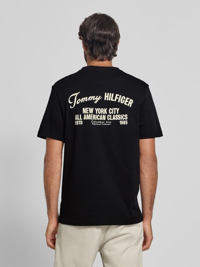 Tommy Hilfiger Regular Fit T-Shirt aus reiner Baumwolle Black 5