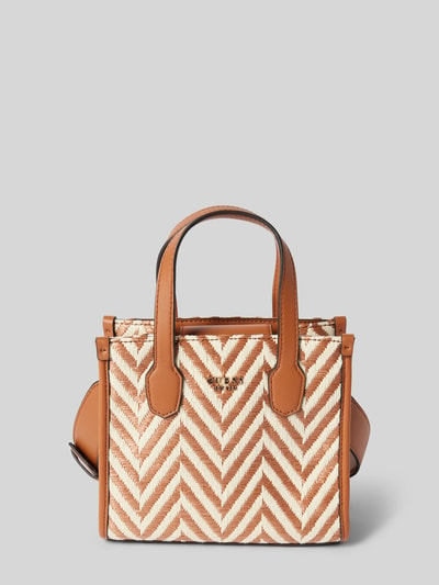 Guess Handtas met zigzagmotief, model 'SILVANA' Beige - 2