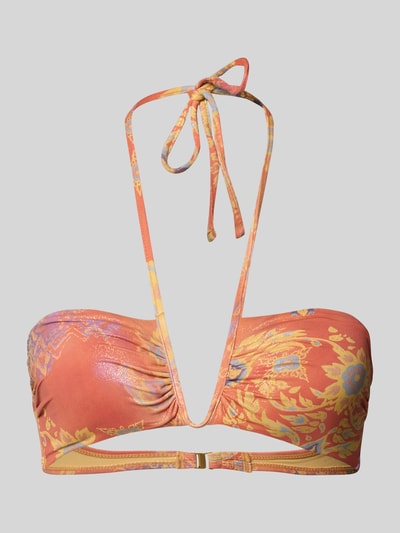Lauren Ralph Lauren Bikini-Oberteil mit Neckholder Modell 'MEDALLION SHIMMER SHIRRED' Orange 1
