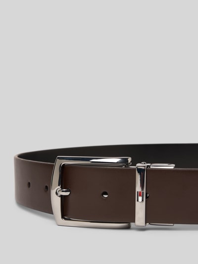Tommy Hilfiger Ledergürtel mit Logo-Prägung Dunkelbraun 2