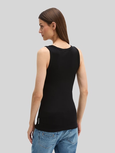 Marc O'Polo Top o kroju slim fit z mieszanka bawełny Czarny 5