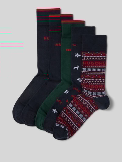 HUGO Strümpfe aus Baumwoll-Mix im 5er-Pack Rot 1