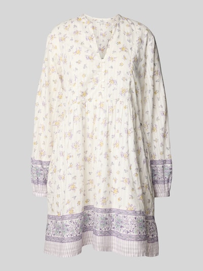 Pepe Jeans Uitlopende vrijetijdsjurk met all-over motief Offwhite - 2