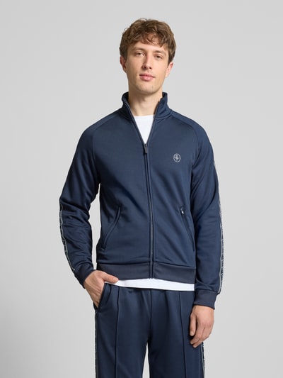 REVIEW Trainingsjacke mit aufgesetztem Band auf Raglanärmeln Marine 4