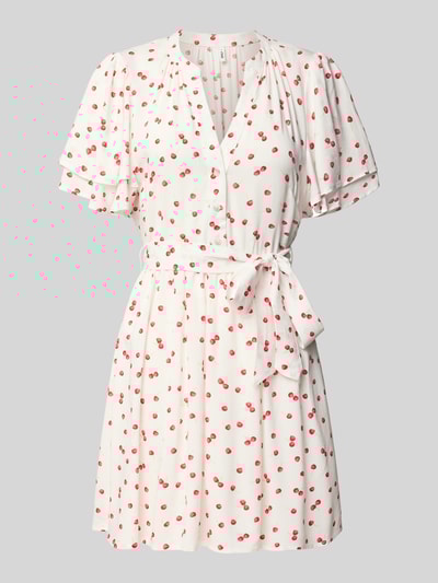 Only Tailliertes Minikleid mit Bindegürtel Modell 'NOVA' Weiss 2