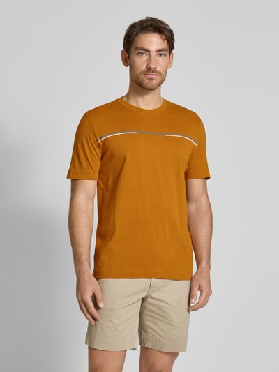 Tom Tailor Regular Fit T-Shirt aus reiner Baumwolle Senf 4