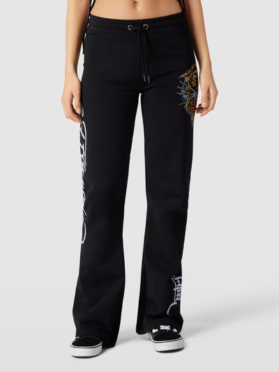 Ed Hardy Sweatpants met label- en motiefprint Zwart - 4