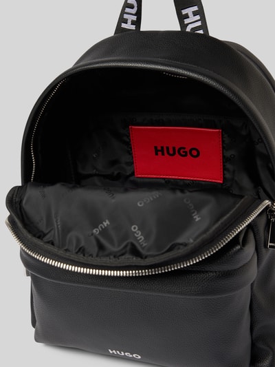 HUGO Rucksack mit Label-Print Modell 'Bel' Black 5