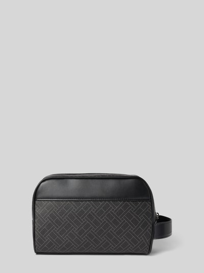 Tommy Hilfiger Kulturbeutel in Leder-Optik BLACK 3