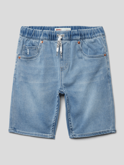 Levi’s® Kids Skinny Fit Jeansshorts mit Label-Patch Modell 'DOBBY' Jeansblau 1