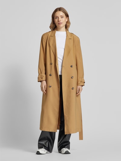 Bash Trenchcoat met strikceintuur, model 'NANA' Beige - 1