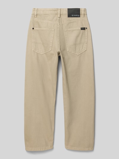 Garcia Straight Leg Jeans im 5-Pocket-Design Modell Beige 3