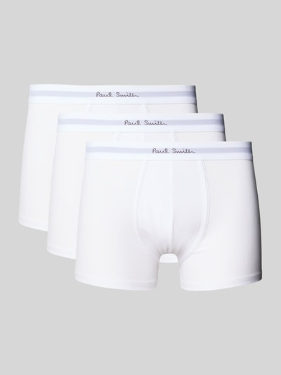 Paul Smith Trunks mit elastischem Logo-Bund im 3er-Pack Weiss 1