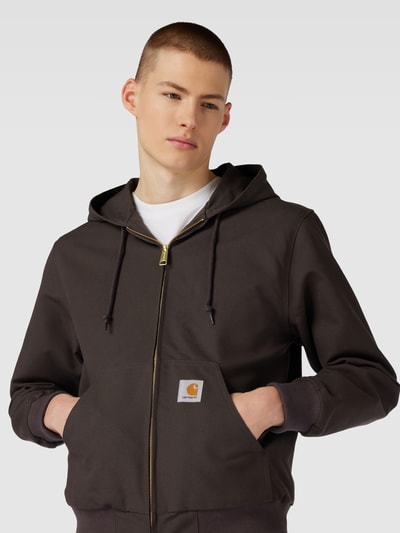 Carhartt Work In Progress Jacke mit Label-Patch Dunkelbraun 3