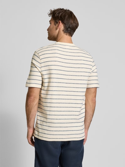 SELECTED HOMME Regular fit T-shirt van katoenmix, model 'RJANGO' Lichtblauw - 5