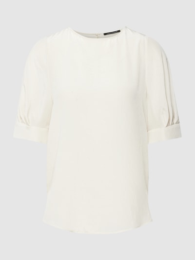 Luisa Cerano T-Shirt mit Schlüsselloch-Ausschnitt auf der Rückseite Offwhite 2