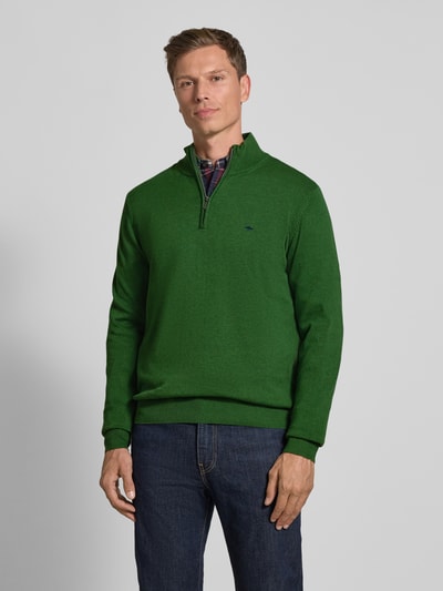 Fynch-Hatton Gebreide pullover met schipperskraag Groen - 4