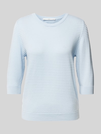 Lanius Gebreide pullover met 3/4-mouwen Lichtblauw - 2