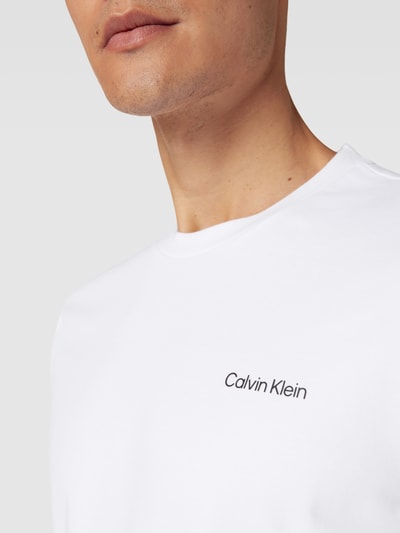 CK Calvin Klein T-Shirt mit Label-Detail Weiss 3