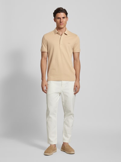 Lacoste Regular Fit Poloshirt mit Label-Badge Modell 'CORE' Beige 1