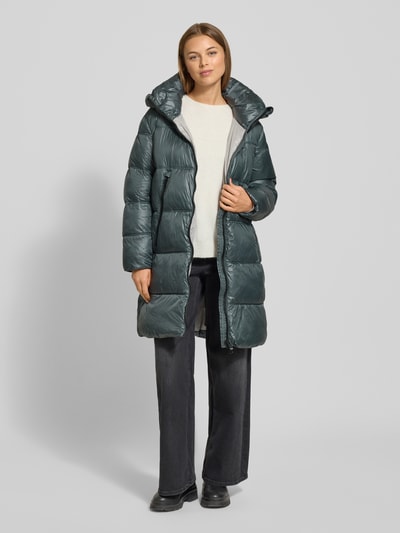 Blauer Usa Gewatteerde lange jas met tweewegsritssluiting, model 'ARMORY' Donkergrijs - 1