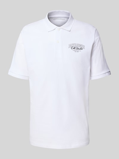 Jack & Jones Regular fit poloshirt met knoopsluiting, model 'MAKOTO' Wit - 2
