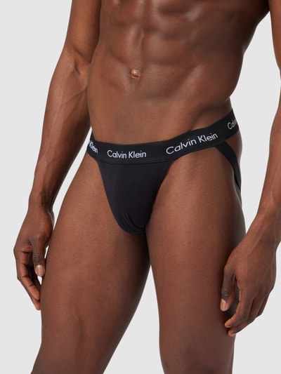 Calvin Klein Underwear Jockstrap mit Logo-Bund im 2er-Pack Hellblau 3