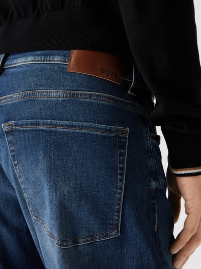 BOSS Orange Regular fit jeans met labeldetail, model 'Re.Maine' Jeansblauw - 3