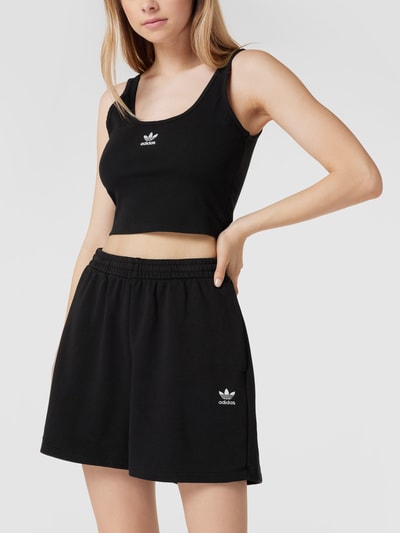 adidas Originals Crop Top mit Label-Stitching Black 4