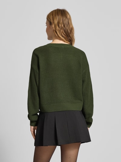 Noisy May Strickpullover mit Rundhalsausschnitt Modell 'MAYSA' Dunkelgruen 5