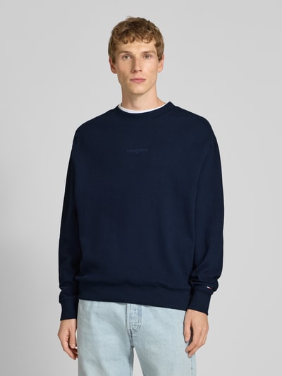 Tommy Jeans Regular fit sweatshirt van puur katoen Marineblauw - 4