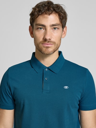 Tom Tailor Regular Fit Poloshirt aus reiner Baumwolle Dunkelblau 3