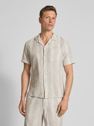 s.Oliver RED LABEL Oversized Freizeithemd aus reiner Baumwolle Sand 4