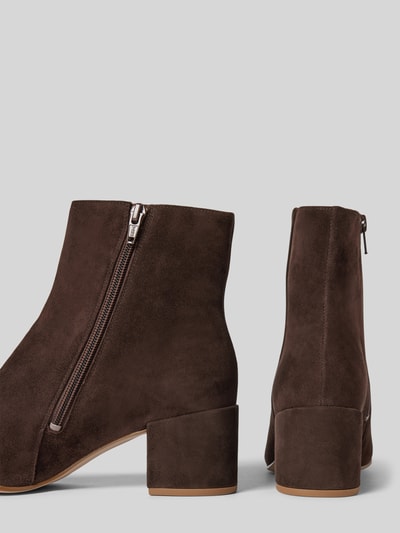 Högl Ankle Boots mit Blockabsatz Dunkelbraun 2