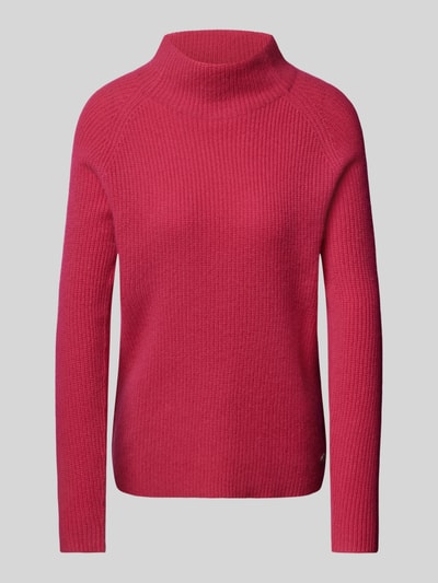 Fynch-Hatton Kaschmirpullover mit Stehkragen Pink 1