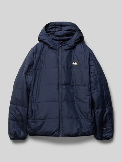 Quiksilver Gewatteerd jack met labelpatch, model 'SCALY’ Marineblauw - 4