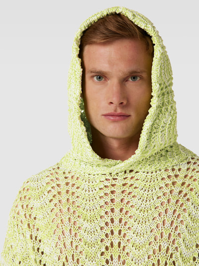 Bonsai Oversized Hoodie in Strick-Optik Neon Gruen 3