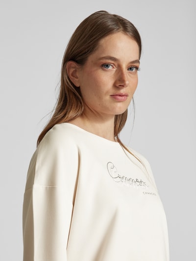 Street One Longsleeve mit Statement-Stitching Offwhite 3