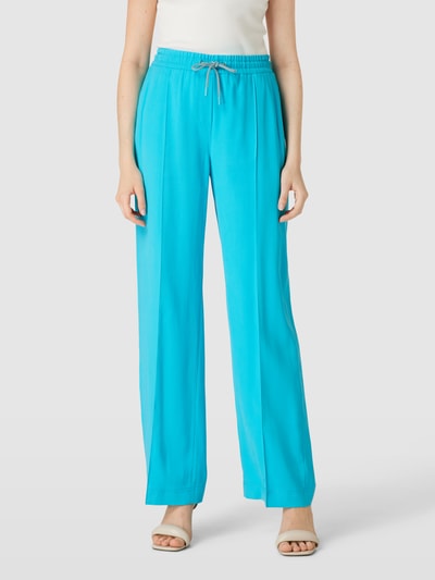 comma Casual Identity Broek met steekzakken opzij Oceaanblauw - 4