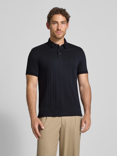 Emporio Armani Regular Fit Poloshirt mit Logo-Stitching Marine 4
